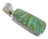 Turquoise Inlay And Sterling Silver Southwest Pendant WX58515